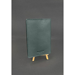 Шкіряна обкладинка на ветеринарний паспорт BlankNote Зелена