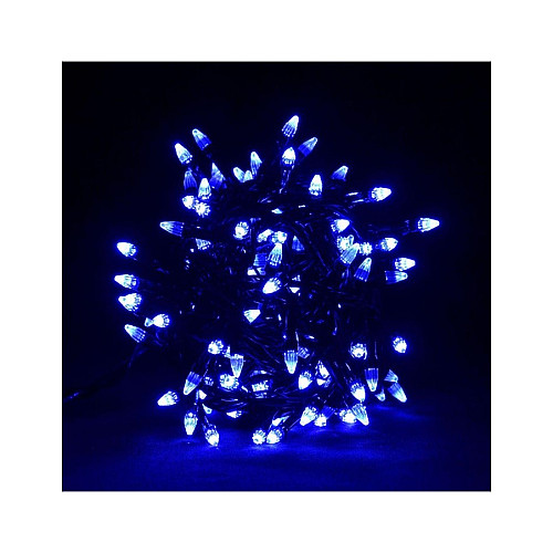 Світлодіодна гірлянда Led "Рис" на 200 конусних світлодіодів електрична з контролером Синій