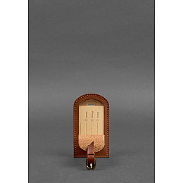 Шкіряна бірка для багажу 2.0 Світло-коричнева BlankNote