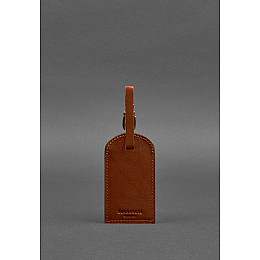 Шкіряна бірка для багажу 2.0 Світло-коричнева BlankNote