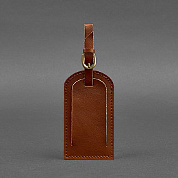 Шкіряна бірка для багажу 2.0 Світло-коричнева BlankNote