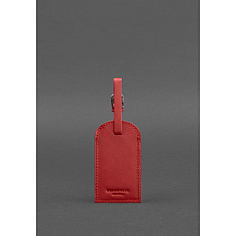Шкіряна бірка для багажу 2.0 Червона BlankNote
