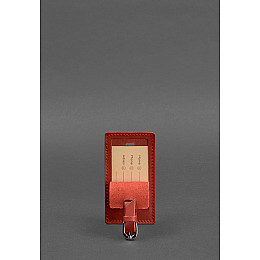 Шкіряна бірка для багажу 3.0 Червона BlankNote