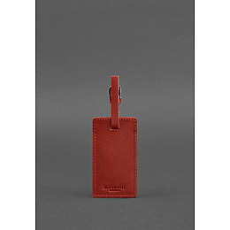 Шкіряна бірка для багажу 3.0 Червона BlankNote