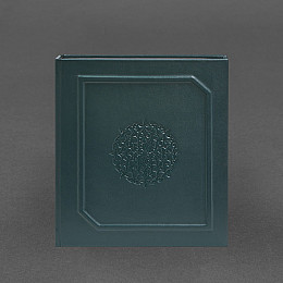 Альбом для фото в кожаной обложке зеленый BlankNote