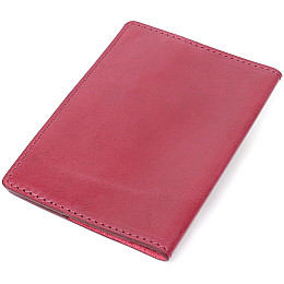 Кожана обкладинка на паспорт GRANDE PELLE 16794 Бордовий