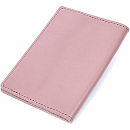 Кожана обкладинка на паспорт GRANDE PELLE 16795 Пудровий