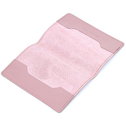 Кожана обкладинка на паспорт GRANDE PELLE 16795 Пудровий