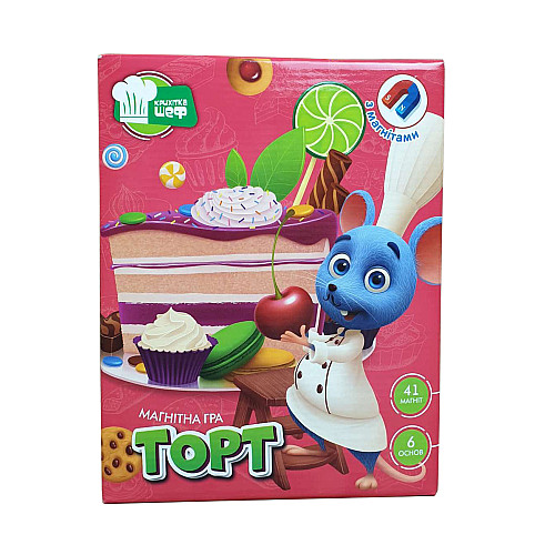 Детская настольная игра Vladi Toys Вкусности "Торт" (укр)
