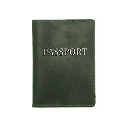 Обложка на паспорт DNK Leather Паспорт-H col.C 15,5х9,8 см Зеленая