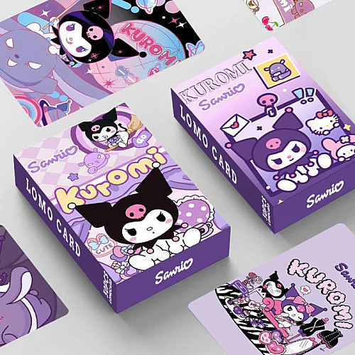 Набор карточек Fan Girl Куроми Kuromi Моя Мелодия Onegai My Melody Sanrio Go! 30шт (23033)
