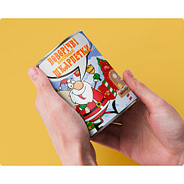 Новогодние консервированные носки Mine 41-45 Разноцветный (hub_04t3ke)