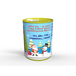 Новогодние консервированные носки Mine От Деда Мороза 41-45 Разноцветный (hub_tmco55)