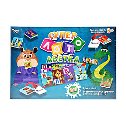 Настольная обучающая игра "Суперлото" Алфавит Danko Toys СЛА-01U Укр