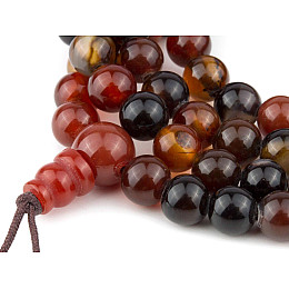 Чітки Fisher Агат 30х0,6х0,6 см 108 бусин Коричневий (09659)