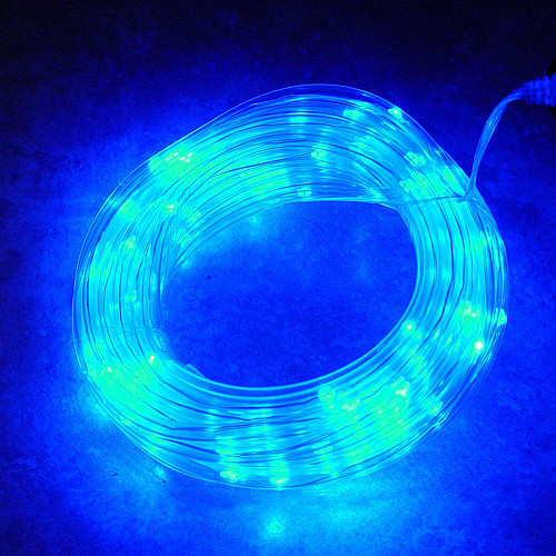 Гірлянда USB Xmas Pipe 7285 100 LED WW-3, 10 м, синє світло