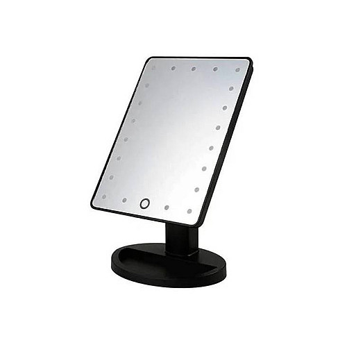 Настольное косметическое зеркало для макияжа с подсветкой Magic Large LED Mirror NJ-230/0172 Черное