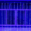 Гирлянда-штора Led Водопад 280 светодиодов 3*1.5 м Синяя