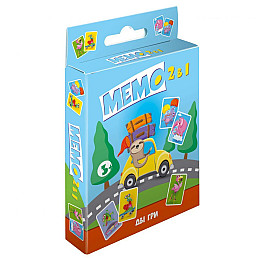 Игра детская настольная «Мемо 2 в 1» укр MIC (2228_C)