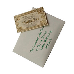 Іменний лист з Гоґвортсу та квиток на Гоґвортс експрес Гаррі Поттер Bioworld (7655)