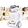 Детский интерактивный робот-сейф с электронным кодовым замком Robot Piggy Bank 6699-9 с функцией ночника на 10 мелодий White