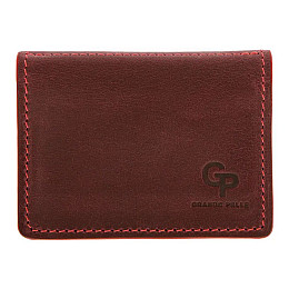 Кожана обкладинка на права Grande Pelle 221161 бордова