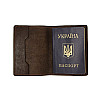Обкладинка для паспорта шоколад Grande Pelle 252620