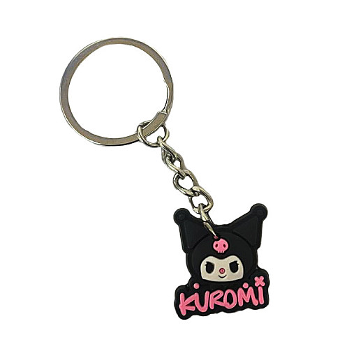Брелок Bioworld Куроми с логотипом Kuromi Моя Мелодия Onegai My Melody (23188)