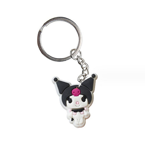 Брелок резиновый Bioworld Куроми улыбается Kuromi Моя Мелодія Onegai My Melody (23153)