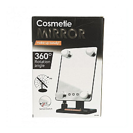 Зеркало с LED підсвічуванням прямокутне WS HH083 360 Black (10671-hbr)