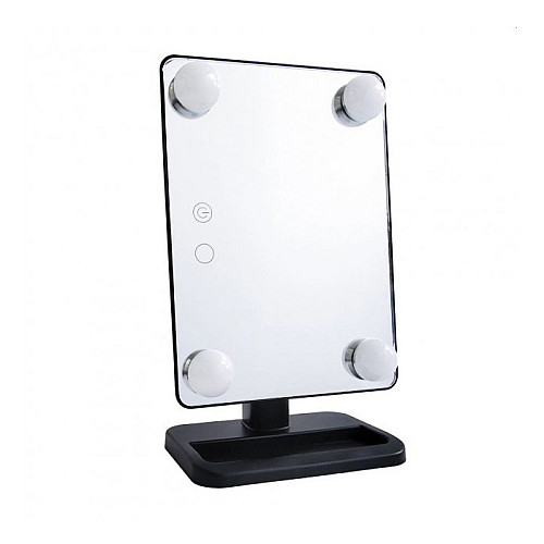 Зеркало с LED подсветкой прямоугольное WS HH083 360 Black (10671-hbr)