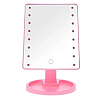 Настольное зеркало с подсветкой HLV Large 16 LED Mirror 5308 Pink