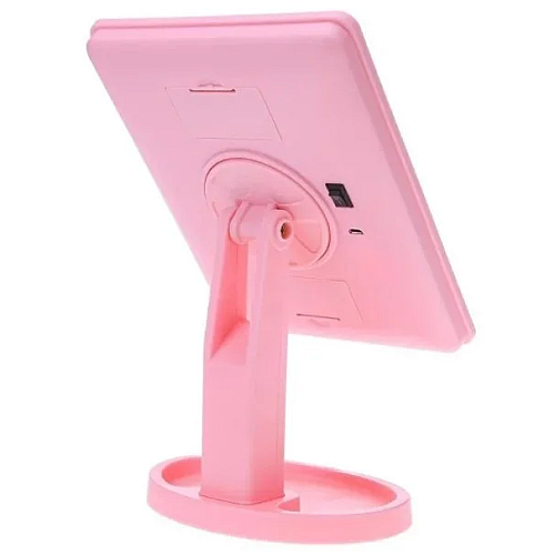 Настольное зеркало с подсветкой HLV Large 16 LED Mirror 5308 Pink