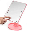 Настольное зеркало с подсветкой HLV Large 16 LED Mirror 5308 Pink