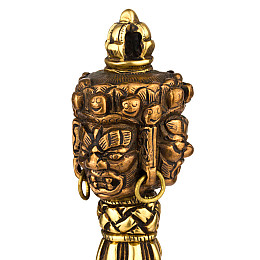 Пхурба (кіла) HandiCraft Три метали Підставка дерево 19.8x3 см (26689)