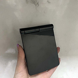 Карманное зеркало складное с LED подсветкой чёрное A-PLUS 822