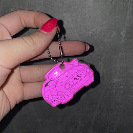 Светоотражающий брелок "Машинка" Stenson 38443-1 MIX