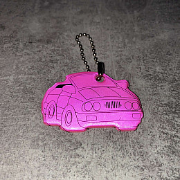 Светоотражающий брелок "Машинка" Stenson 38443-1 MIX