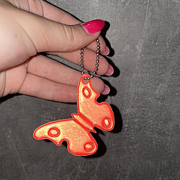 Светоотражающий брелок "Бабочка" Stenson 38443-1 MIX