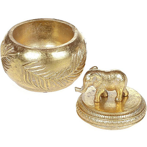 Шкатулка для украшений Indian gold 11.5х11.5х12.5см DP78941 BonaDi