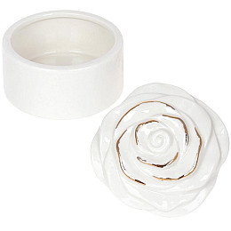Декоративна шкатулка Roses White-Pink 9.4х9.4х6.4см DP85094 BonaDi