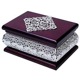 Декоративная шкатулка для бижутерии Ажурная SS32298 Sabefet