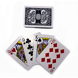 Карты игральные с пластиковым покрытием Cиняя рубашка (DN34826BL) DUKE