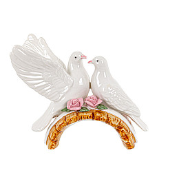 Фігурка інтер'єрна фарфорова Pigeons 13 см Lefard
