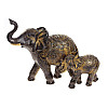 Фігурка інтер'єрна Elephant with baby elephant 26x10x19 см BonaDi
