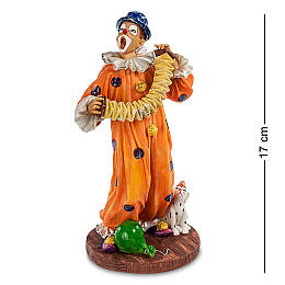 Статуетка Клоун з гармошкою 17 см Veronese AL46568