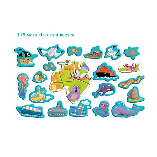 Розвиваюча магнітна гра "Карта планети" DoDo 200201 118 ел