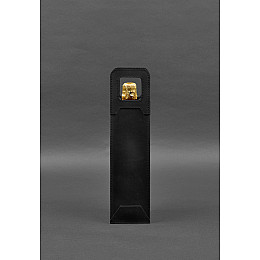 Кожаный чехол для вина 2.0 черный Crazy Horse BlankNote