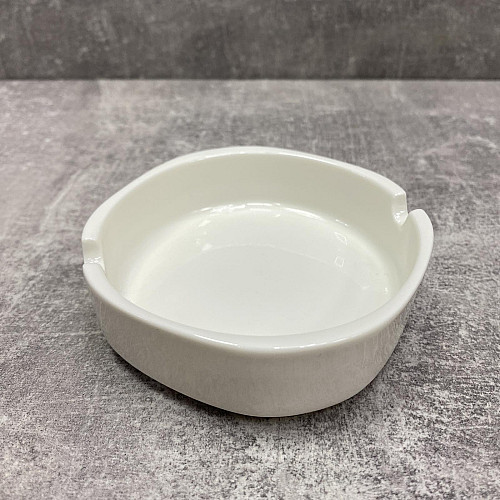 Пепельница фарфоровая 10 см Stenson MC3236 White