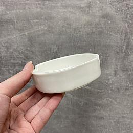 Попільничка фарфорова 10 см Stenson MC3236 White